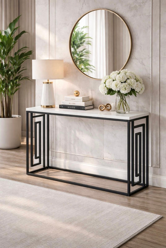 Hallie Black and Grey Console Table