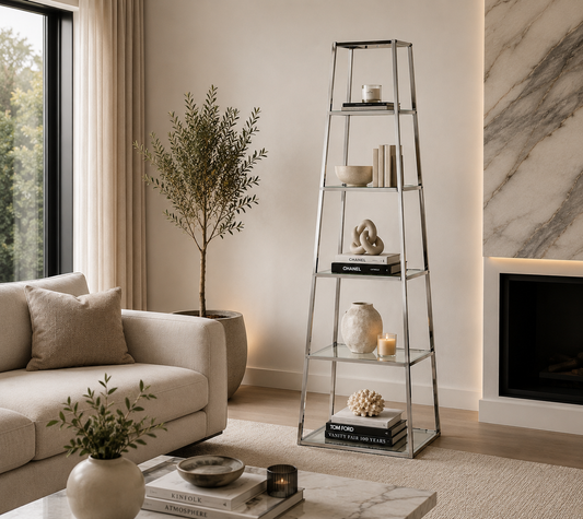 Chimes - Large Ladder Display Unit Silver