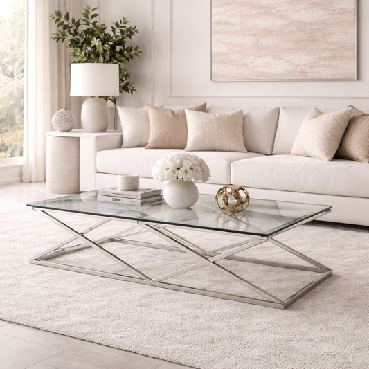 Chimes - Royalton Inverted Prism Base Coffee Table
