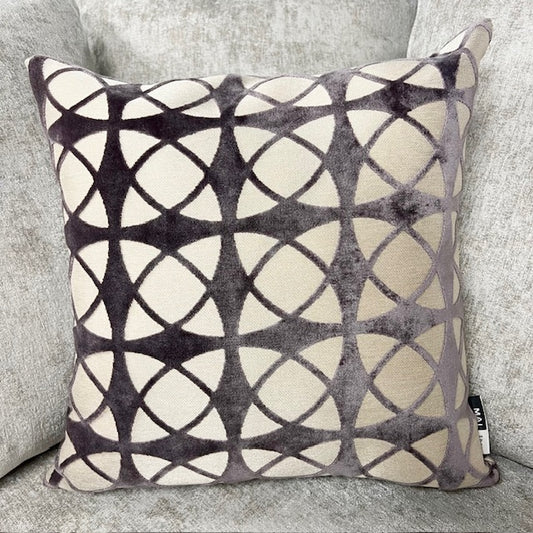 Chimes-Spiral Grey Cushion 56 x 56