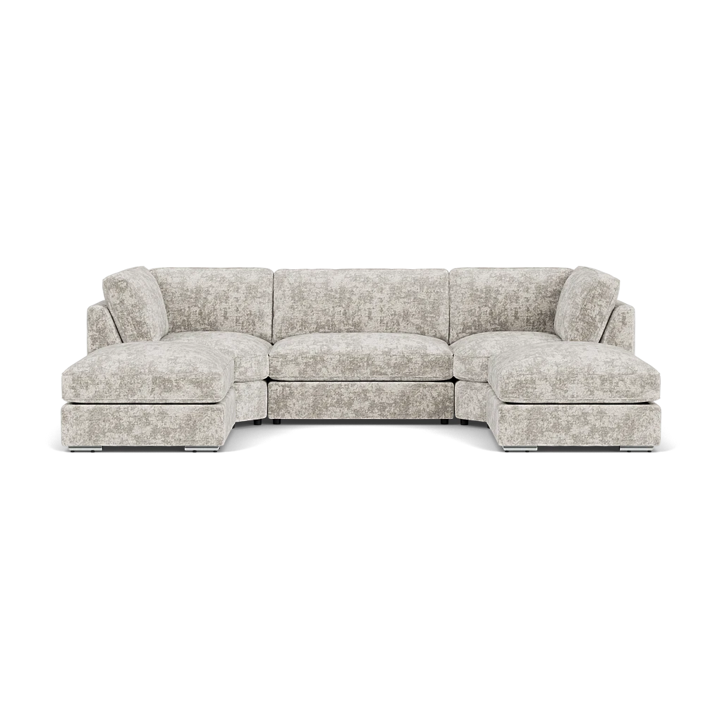 Belfry U Shape Sofa Full Back - Truffle