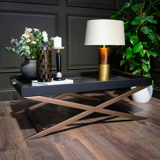 Iris Black Coffee Table