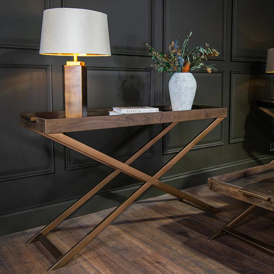 Iris Teak Console Table