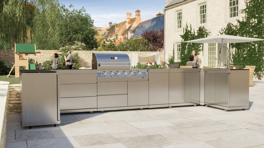 Whistler Grills - Malmesburry 4 Burner Pre-Built Outdoor Kitchen