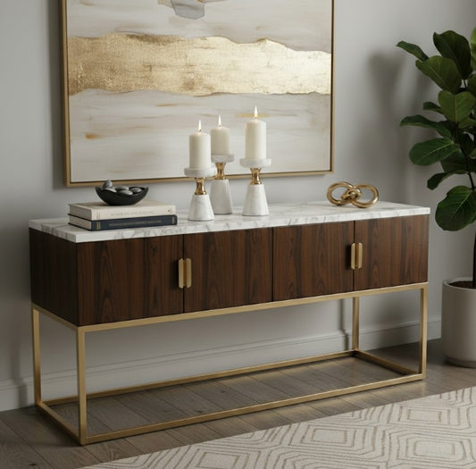 Set Of 3 White Marble Candle Holders