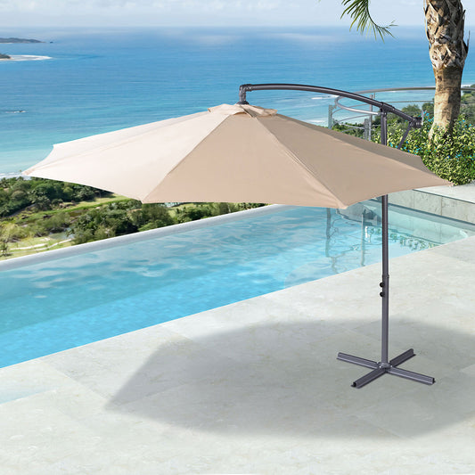 Nova - Barbados Cantilever Parasol - 3m Round - Beige