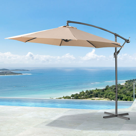 Nova - Barbados Cantilever Parasol - 3m Round - Beige