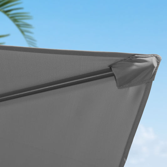 Nova - Barbados Cantilever Parasol - 3m Round - Grey