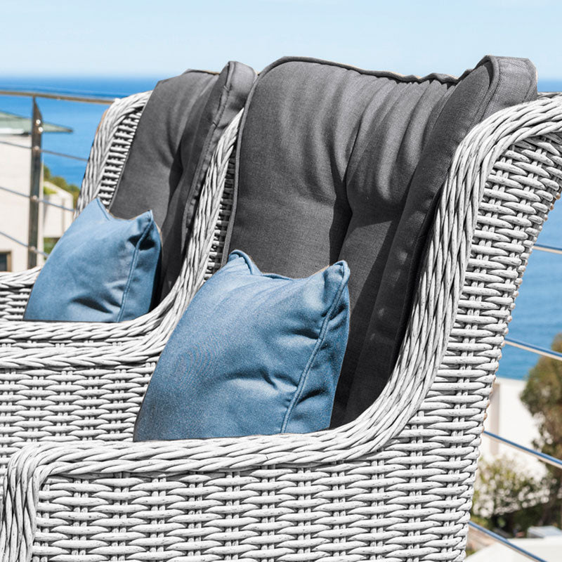 Nova - Heritage White Wash Thalia 6 Seat Dining Set - 1.5m x 1m Rectangular Table (1 IN STOCK)