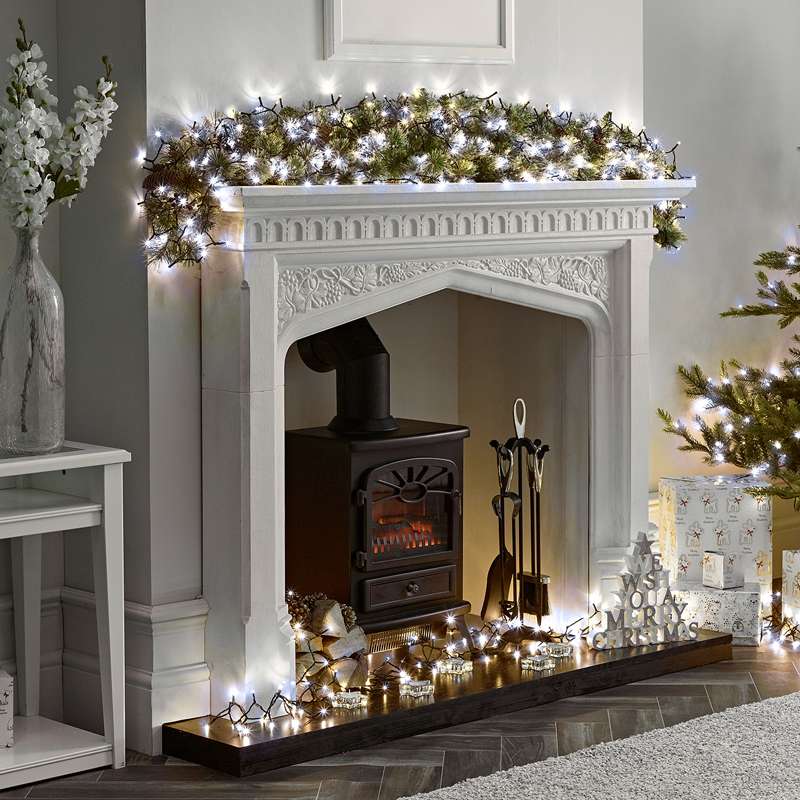 String Lights with 800 LEDs - Cool White