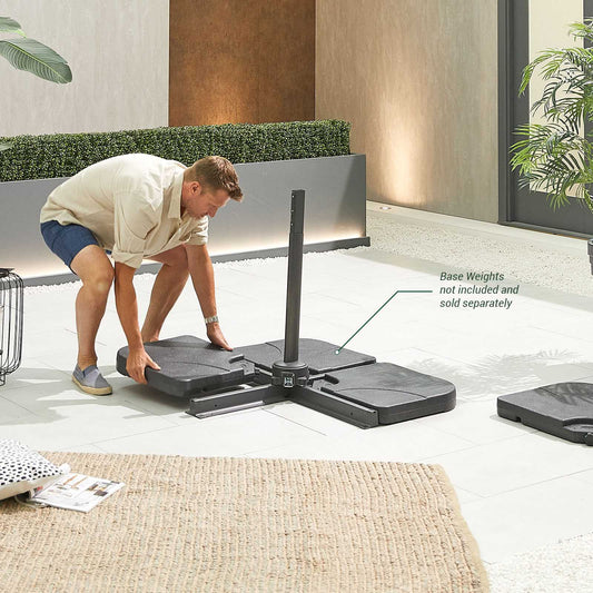 Nova - Genesis 3m Square Cantilever Parasol - Beige