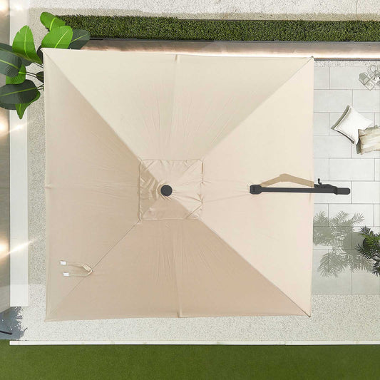 Nova - Genesis 3m Square Cantilever Parasol - Beige