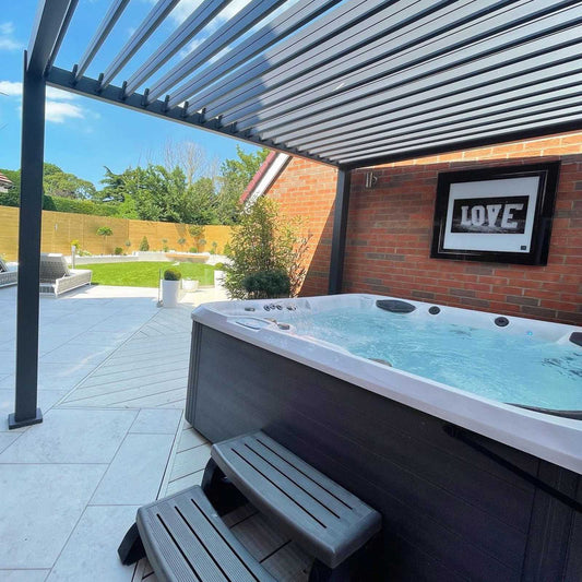 Nova - Titan 3m x 2.4m Aluminium Pergola - Grey