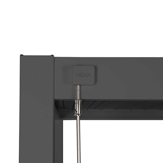 Nova - Titan 3.6m x 3.6m Square Aluminium Pergola in Grey - LOW STOCK