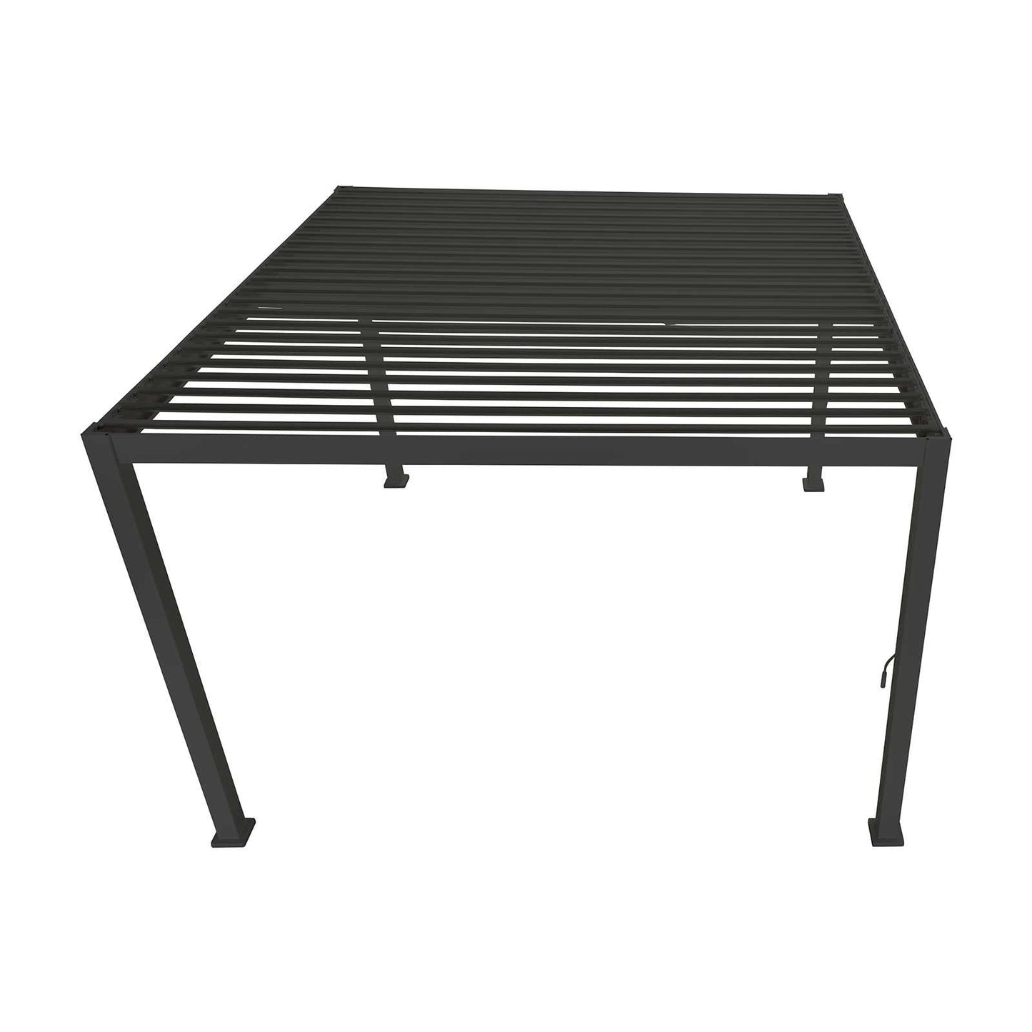 Nova - Titan 3.6m x 3.6m Square Aluminium Pergola in Grey - LOW STOCK