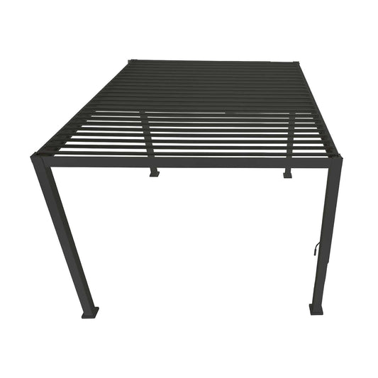 Nova - Titan 4m x 3m Rectangular Aluminium Pergola in Grey - LOW STOCK