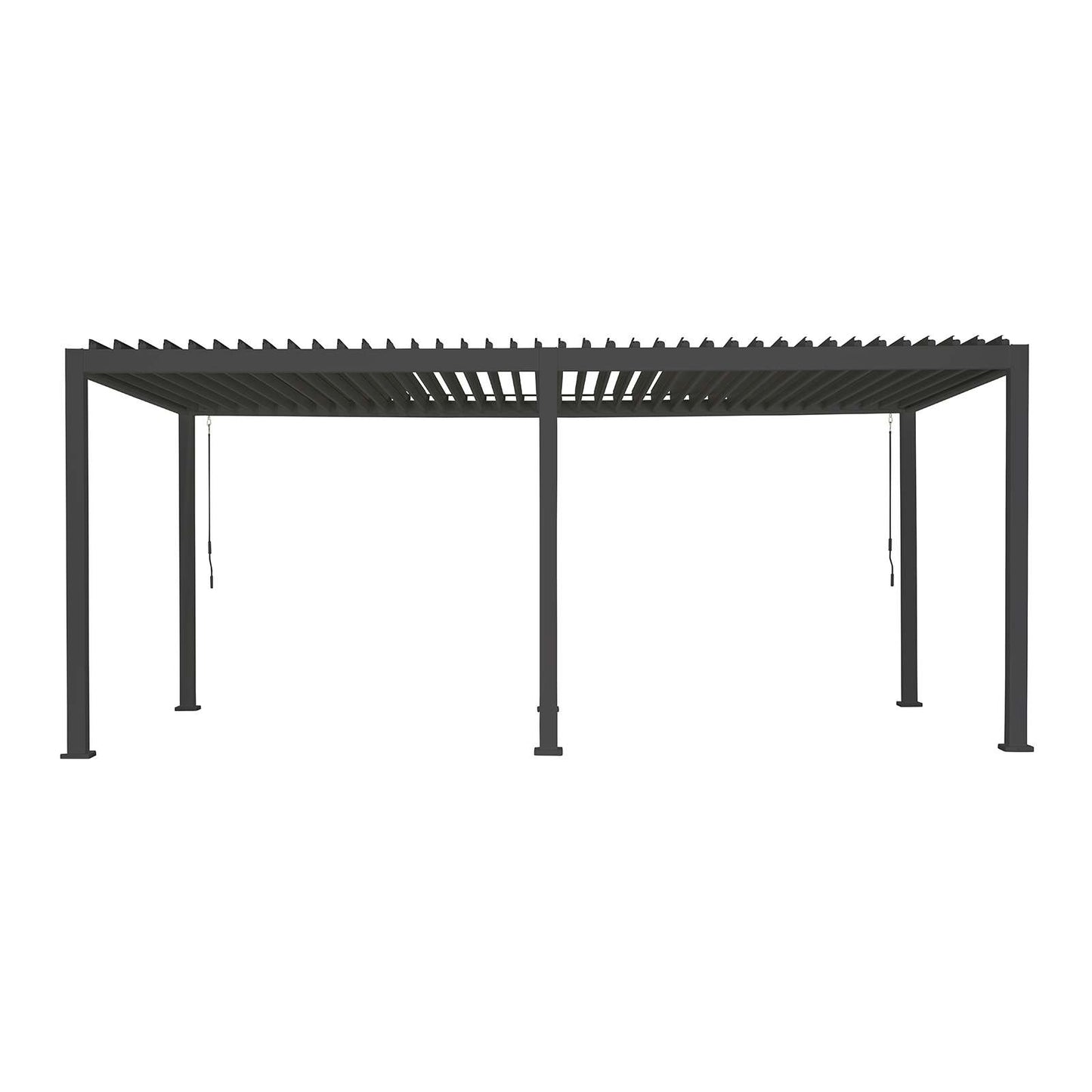Nova - Titan 6m x 3m Rectangular Aluminium Pergola in Grey