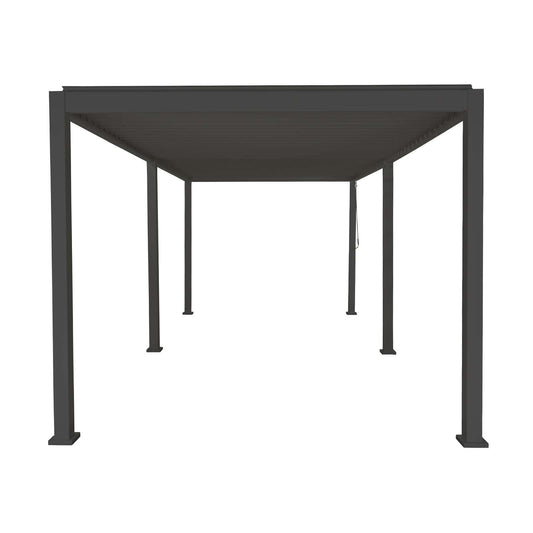 Nova - Titan 6m x 3m Rectangular Aluminium Pergola in Grey