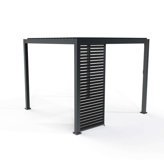 Nova - Titan 1m Aluminium Side Wall for 3m Titan Pergola - Grey