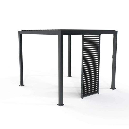 Nova - Titan 1m Aluminium Side Wall for 3m Titan Pergola - Grey