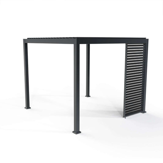 Nova - Titan 1.33m Aluminium Side Wall for 4m Titan Pergola - Grey