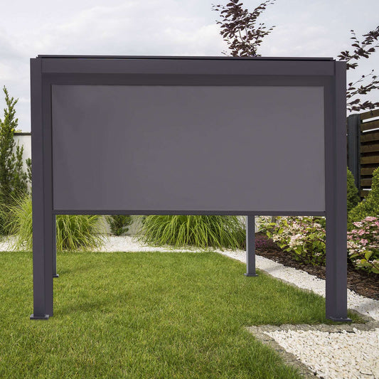Nova - Pull Down Screen for Titan 3m Pergolas in Grey - LOW STOCK
