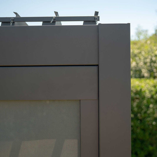 Nova - Pull Down Screen for Titan 3.6m Pergolas in Grey