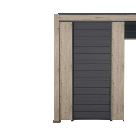 Nova - Titan Aluminium Pergola Wooden Solid Side Wall Panel