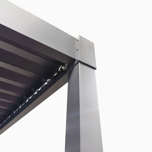 Nova - Shadow Pergola - 3m x 3m Square - Grey
