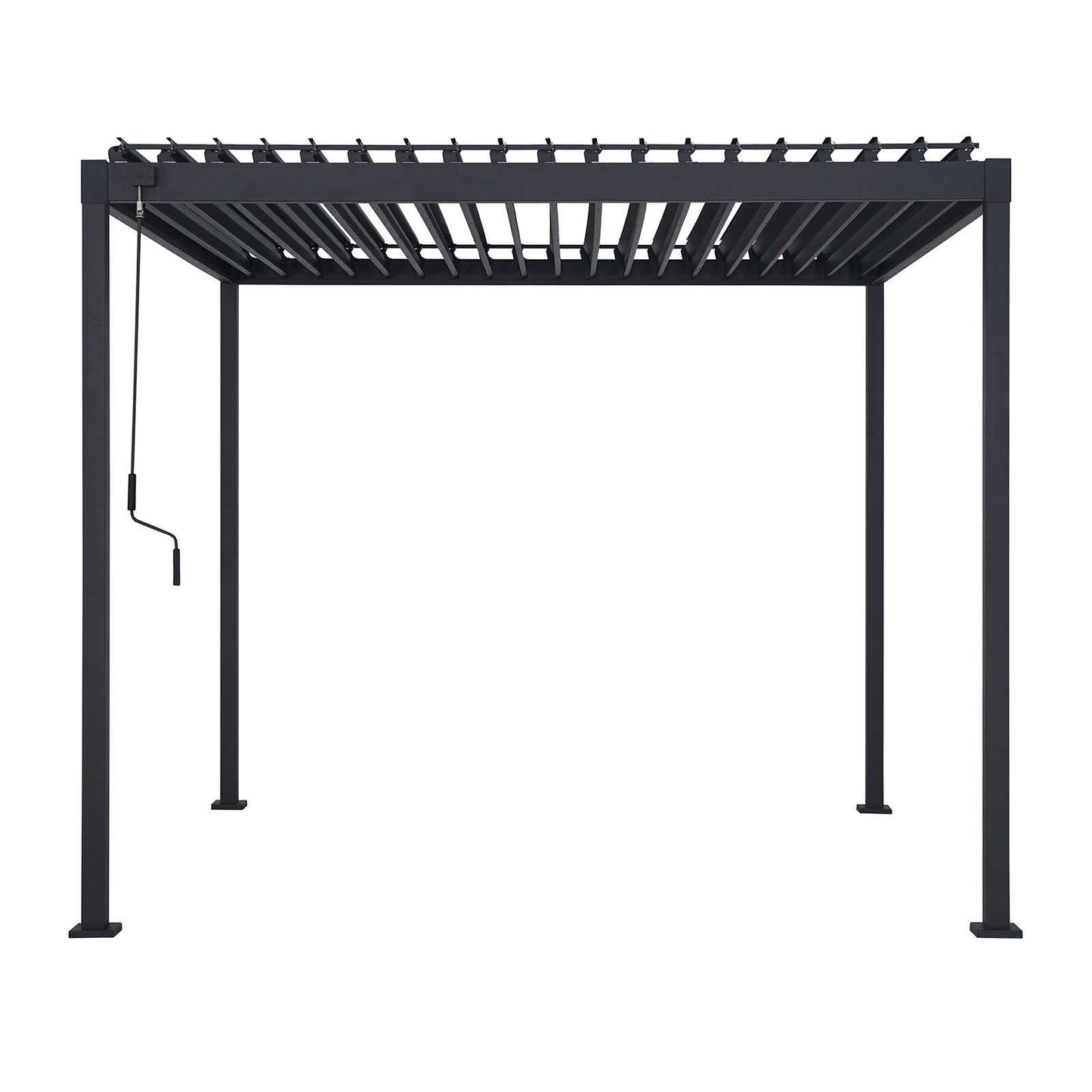 Nova - Shadow Pergola - 3m x 3m Square - Grey
