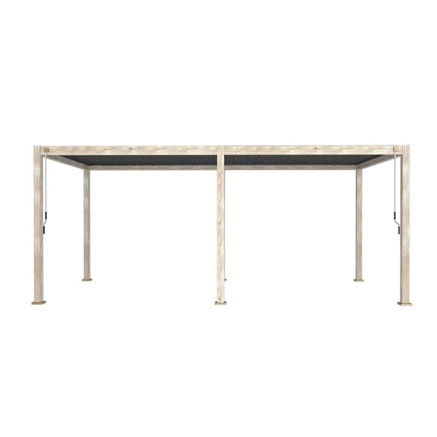 Nova - Titan 6m x 3m Aluminium Pergola - Wood Look