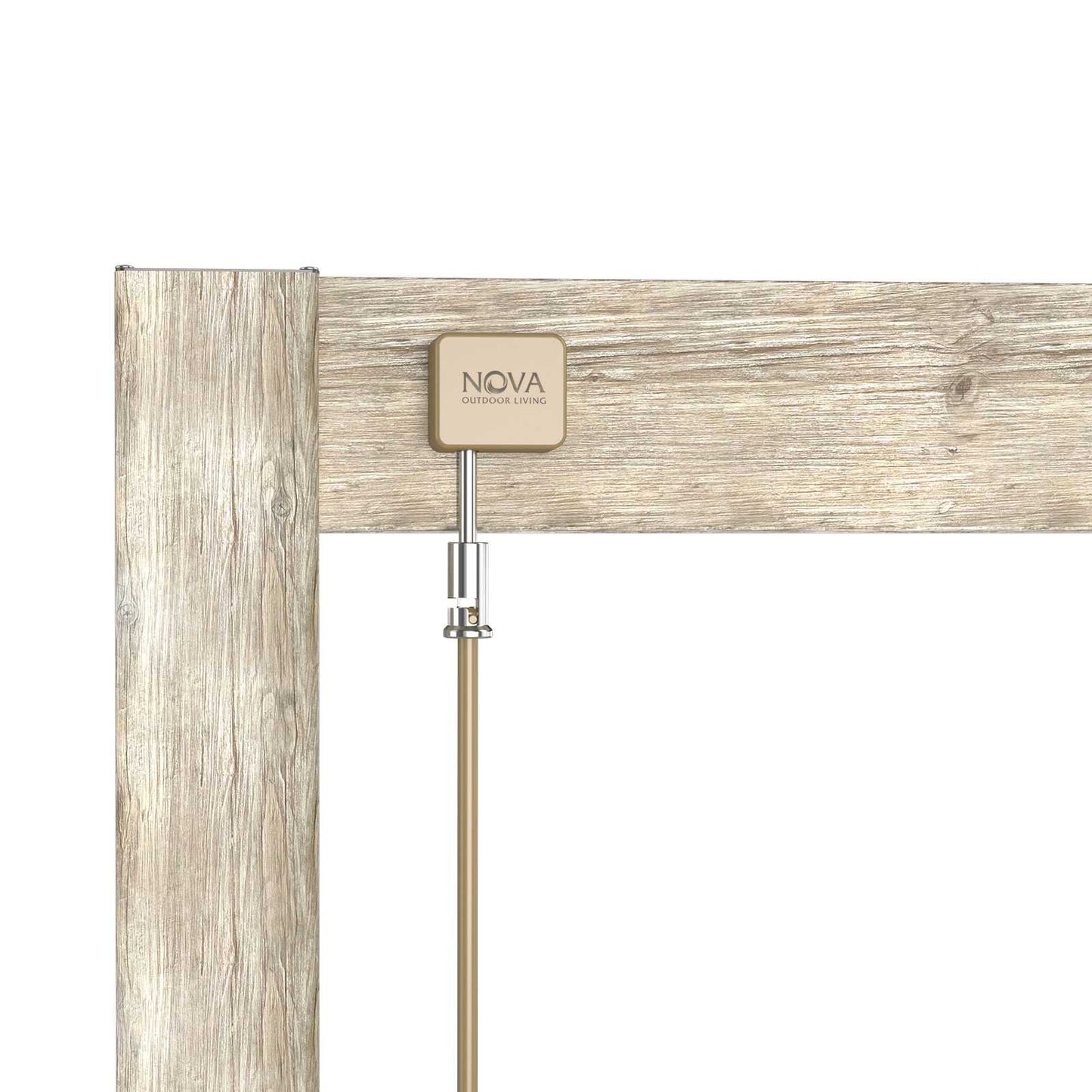 Nova - Titan 6m x 3m Aluminium Pergola - Wood Look