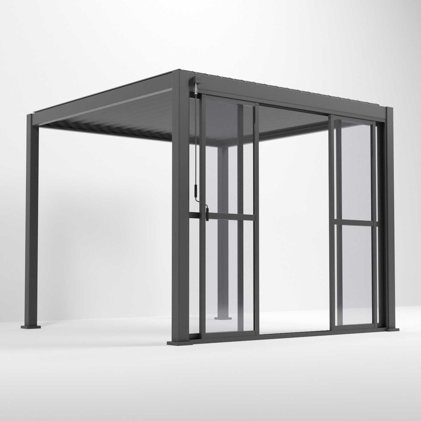 Nova - Titan Clear Sliding Doors for 3m Side - Grey