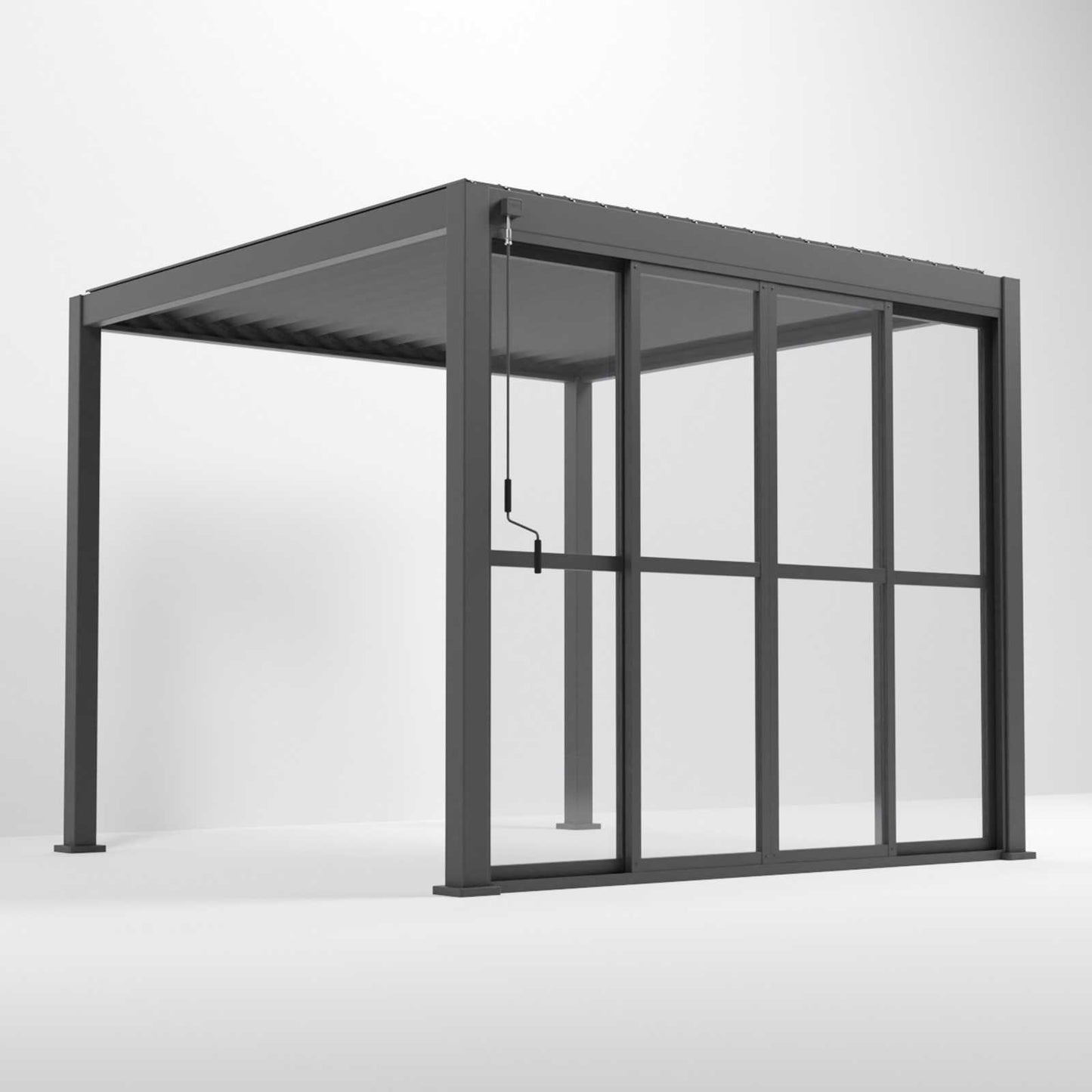 Nova - Titan Clear Sliding Doors for 3m Side - Grey