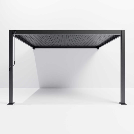 Nova - Titan 4m x 3m Wall Mounted Pergola - Grey