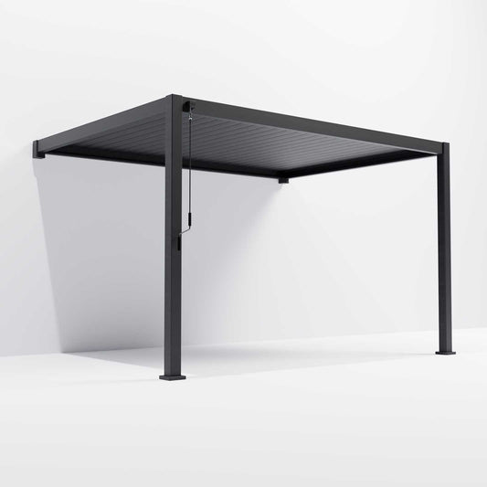 Nova - Titan 4m x 3m Wall Mounted Pergola - Grey