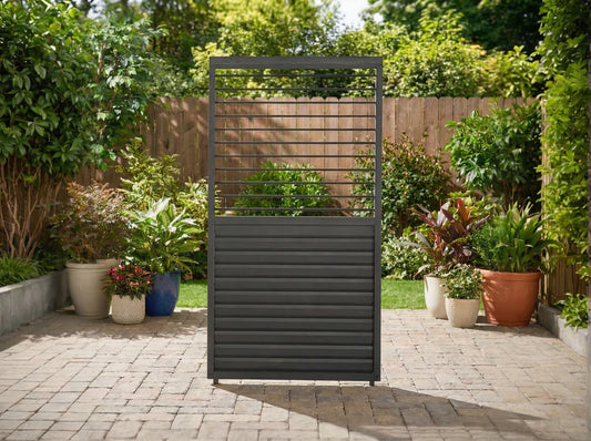 Chimes - Rivaro 1m Aluminium Side Wall with Adjustable Louvres