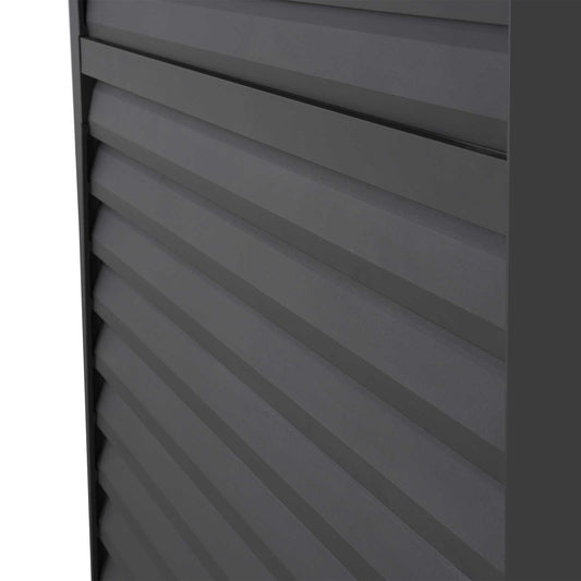 Nova - Titan 1m Aluminium Side Wall With Adjustable Louvres for 3m Titan Pergola - Grey