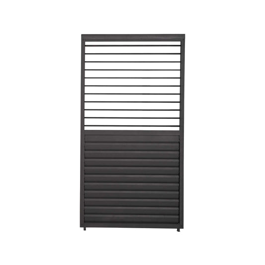 Nova - Titan 1m Aluminium Side Wall With Adjustable Louvres for 3m Titan Pergola - Grey