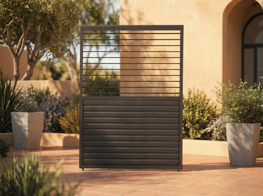 Chimes - Rivaro 1.33m Aluminium Side Wall with Adjustable Louvres for 4m Side