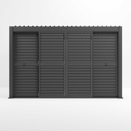 Nova - Titan Louver Sliding Doors for 4m Side - Grey