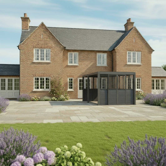 Nova - Titan Louver Sliding Doors for 4m Side - Grey