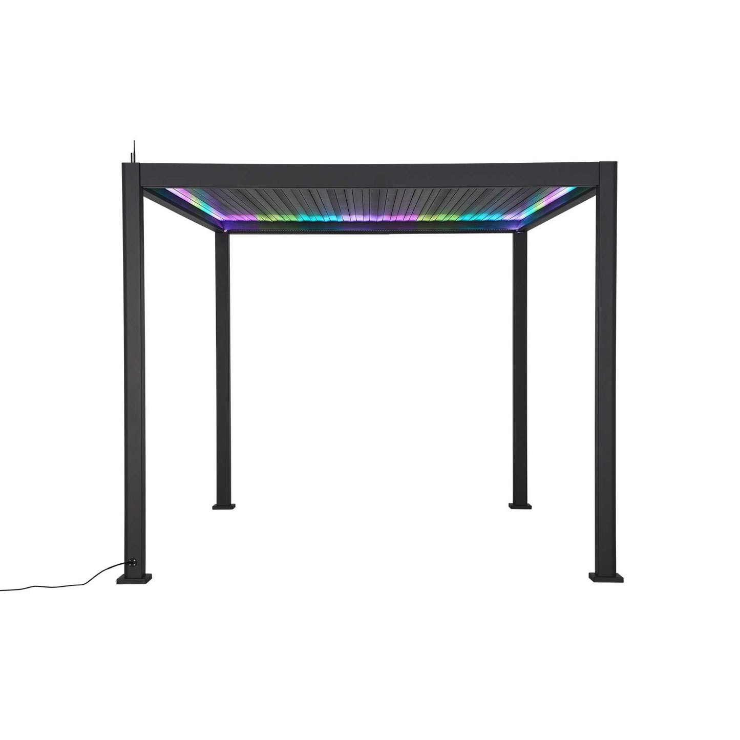 Nova - Titan 4m x 3m Rectangular Motorised LED Pergola in Grey