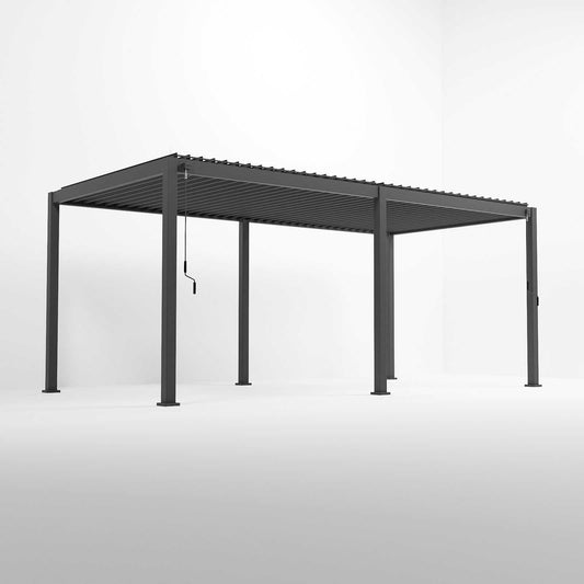 Nova - Titan 6m x 3.6m Aluminium Pergola - Grey
