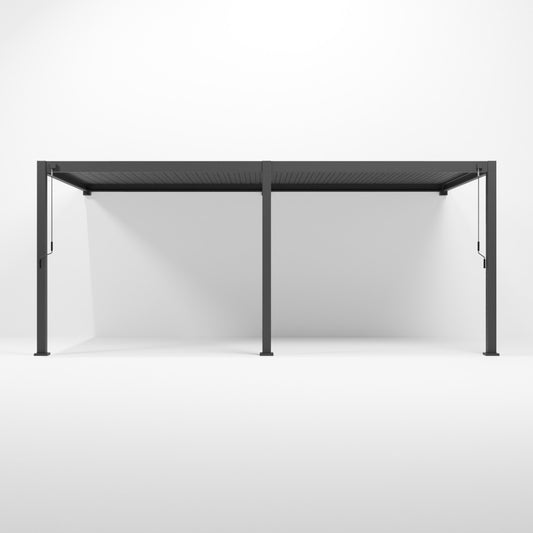 Nova - Titan 6m x 3m Wall Mounted Pergola - Grey