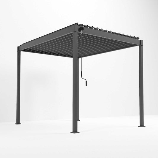 Nova - Shadow Pergola - 3m x 2.4m Pergola - Grey