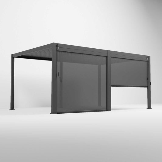 Nova - 2.6m Pull Down Screen for Titan Pergolas - Grey