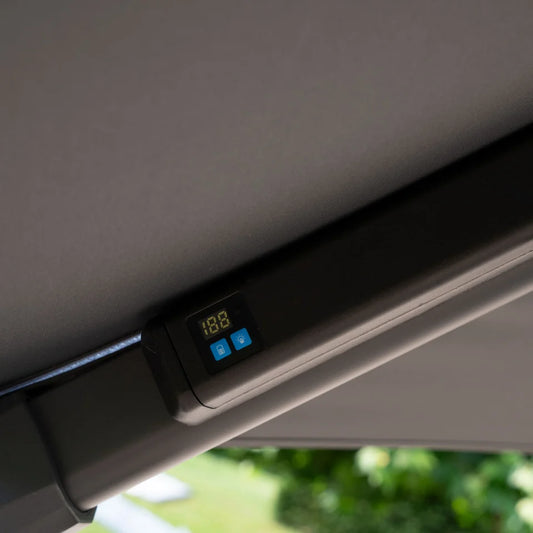 Nova - Astra 3m Square LED Cantilever Parasol - Grey