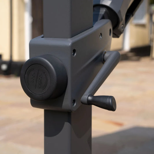 Nova - Astra 3m Square LED Cantilever Parasol - Grey