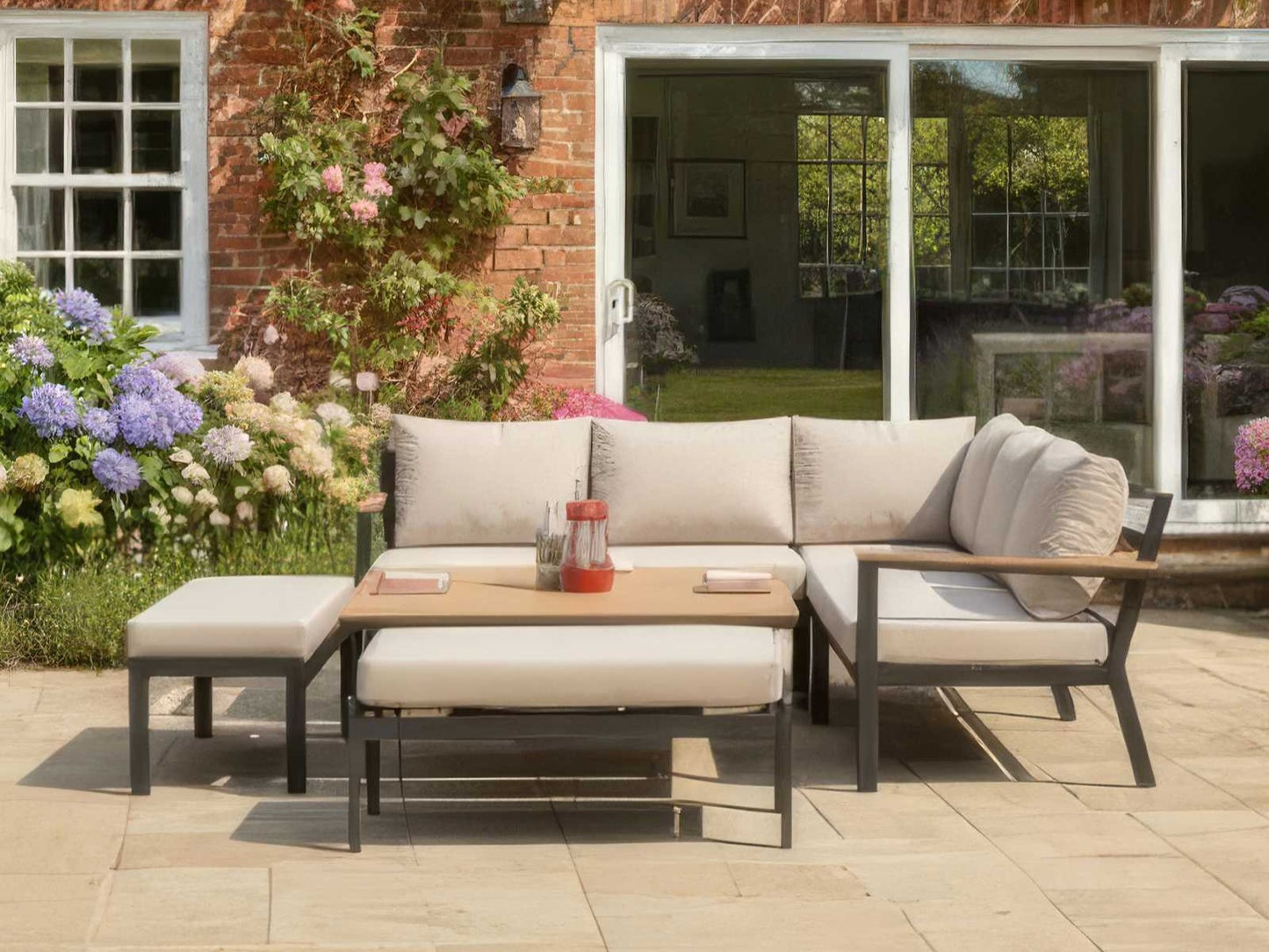 Nova - Heidi Deluxe Corner Sofa Dining Set with Square Rising Table - LOW STOCK